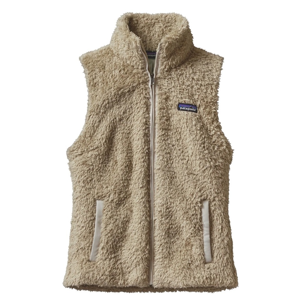 Patagonia‎ Women's Los Gatos Taupe Fleece Vest SZ MED